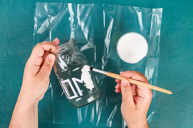 cropped-hand-men-painting-jar-turquoise-table