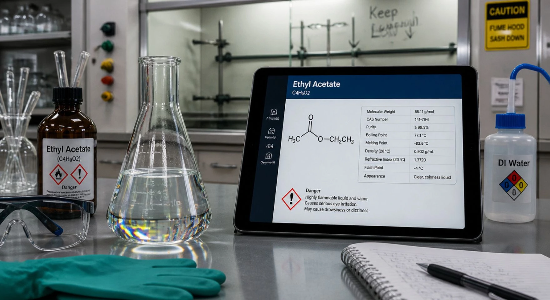 Ethyl Acetate Properties, Safety & Common Questions: A Chemist’s Reference (Polar? Flammable? Miscible?)
