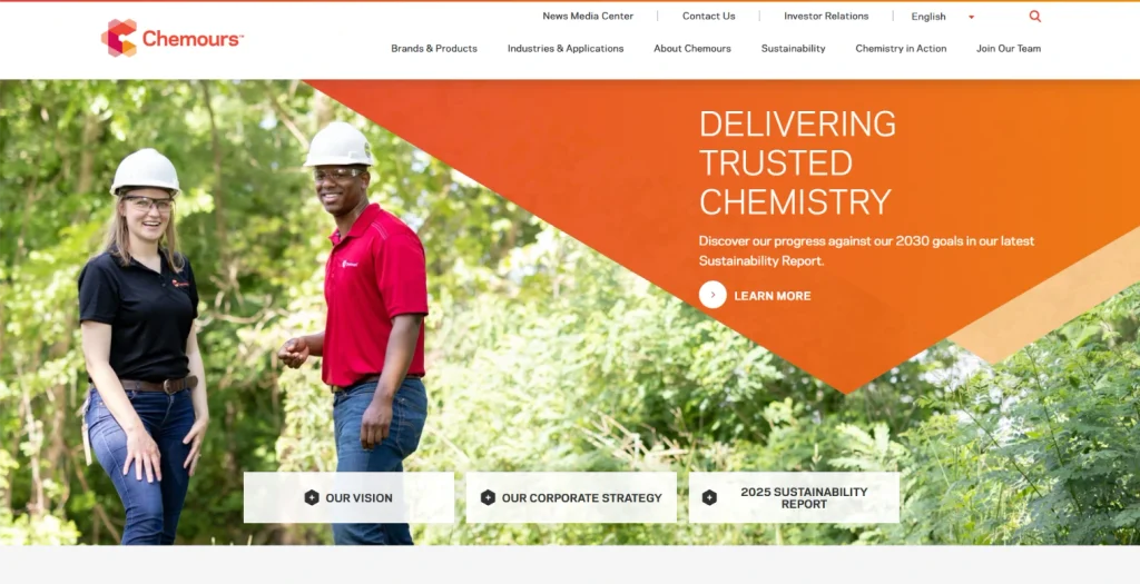 Chemours titanium dioxide production and Ti-Pure pigment manufacturing