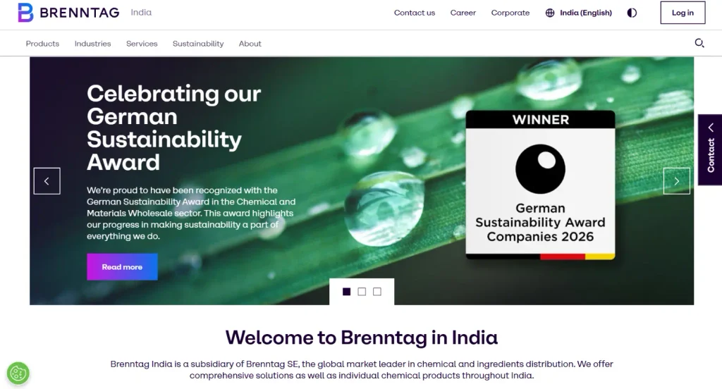 Brenntag India chemical distribution and supply solutions